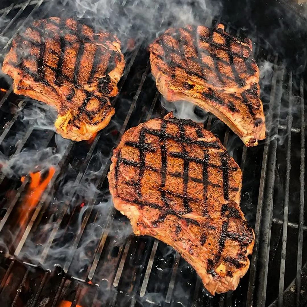 GrillGrate close-up of raised rails for stronger sear marks