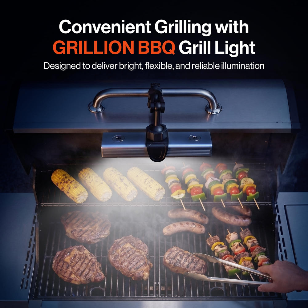 GRILLION close-up of COB panel highlighting even grill-surface lighting