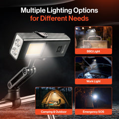 GRILLION two front LEDs focused on tools for precise task visibility