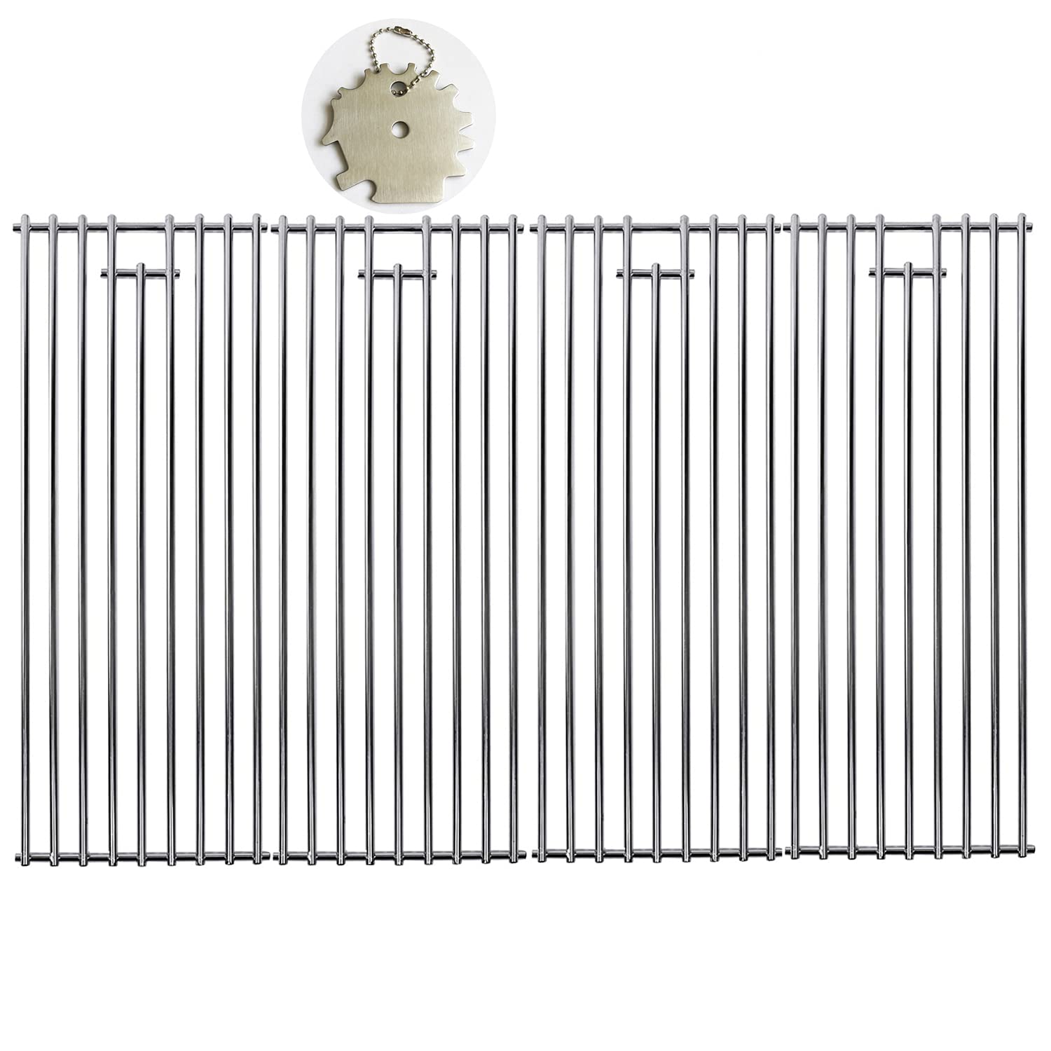 GRILLJOB front view of four replacement grates showing fit and finish benefits