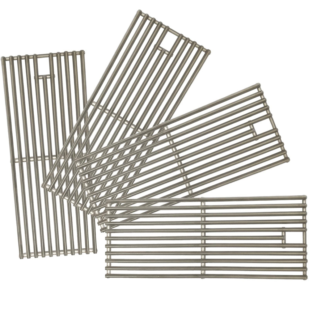 GRILLJOB front view of 4-pack grates showing size and finish for easy replacement