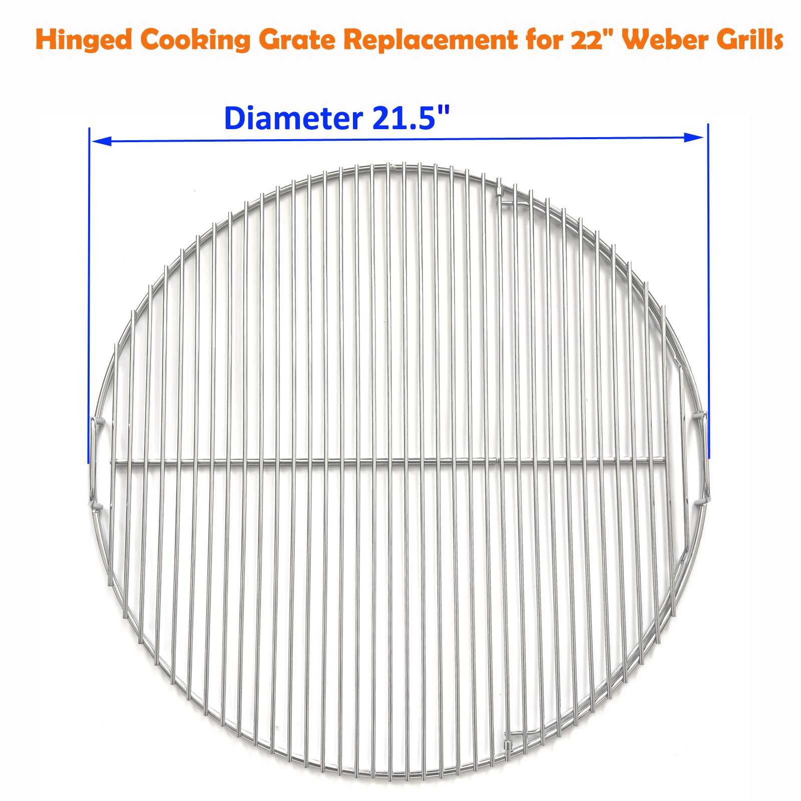 GRILLJOB close-up of upgraded hinges showing smooth spin and anti-stick benefit
