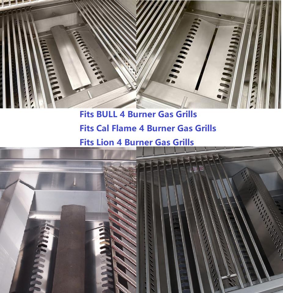 GRILLJOB installed burners in grill demonstrating even flame distribution and improved cooking control