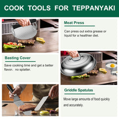 grilljoy closeup stainless spatula highlights durable construction and grip