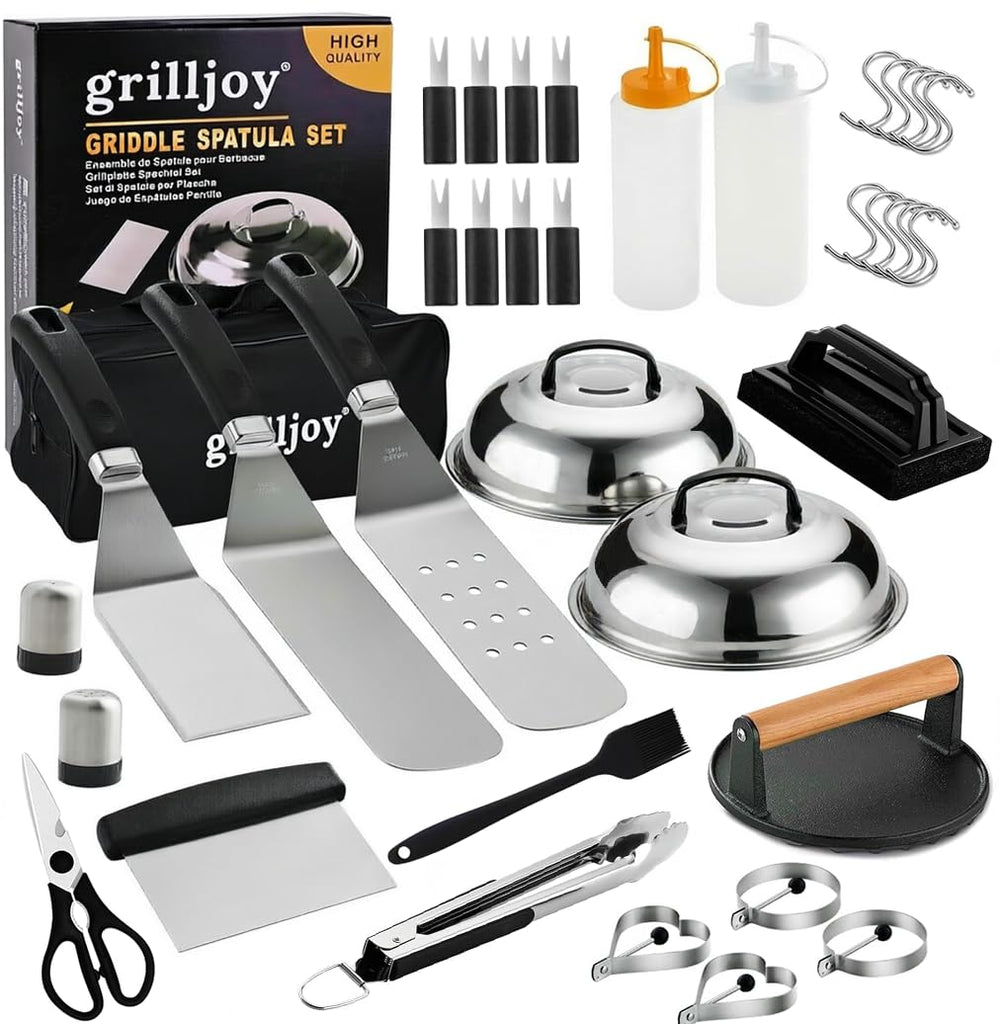 grilljoy front packaging showing complete 38-piece kit organized for convenience