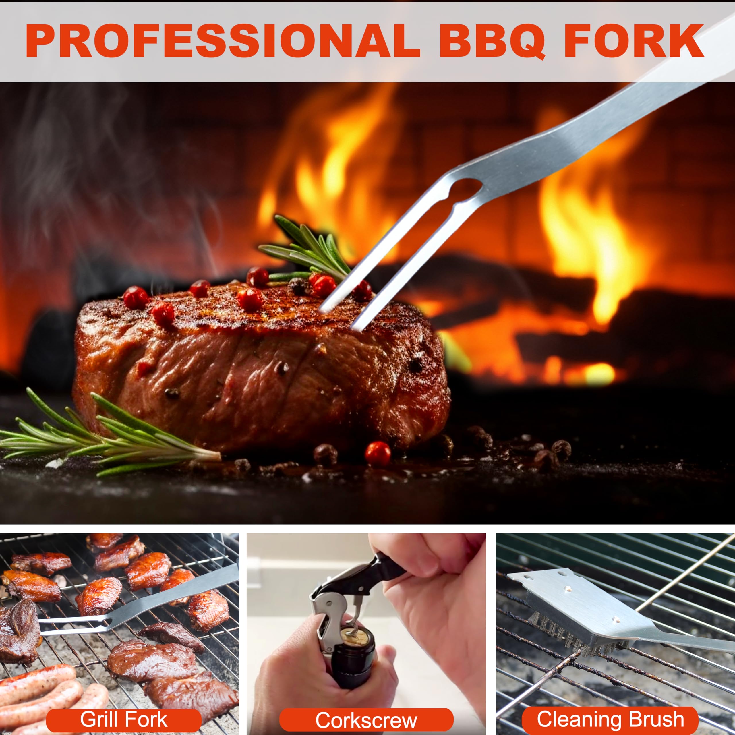 grilljoy grill brush with replaceable head demonstrating convenient maintenance and cleaning
