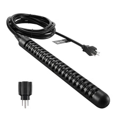 GRILLME front view of immersion heater showing compact design and benefits