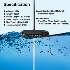 GRILLME close-up of 316L stainless steel heating rod demonstrating corrosion resistance