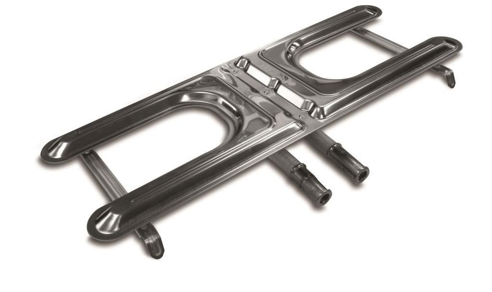GrillPro 23513 front view showing H-burner shape and mounting, restores even heat
