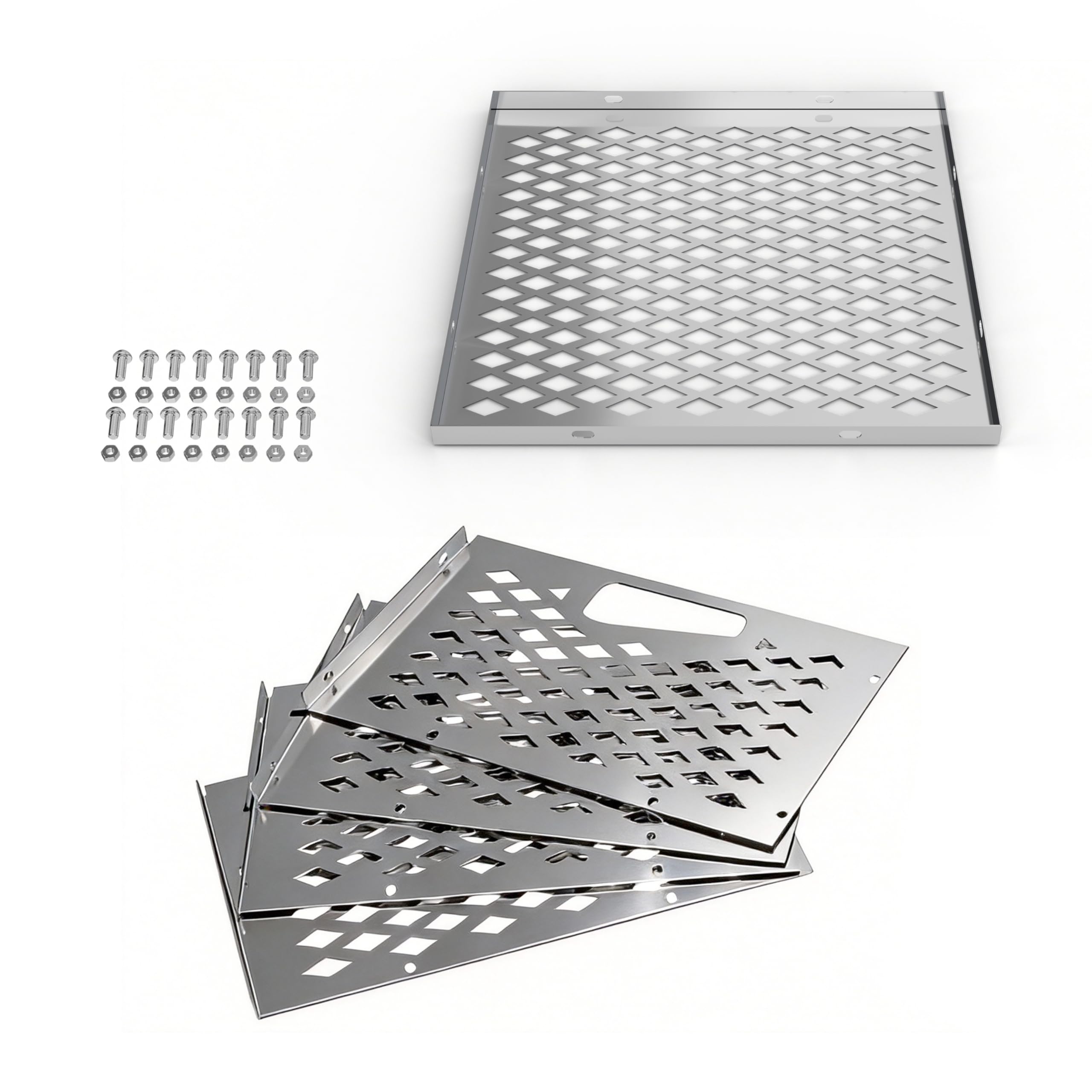 Grilltonic assembled basket side profile demonstrating sturdy construction and durability