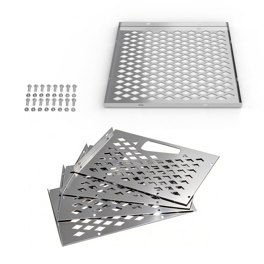 Grilltonic assembled basket side profile demonstrating sturdy construction and durability