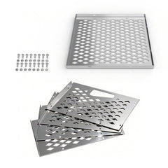Grilltonic assembled basket side profile demonstrating sturdy construction and durability