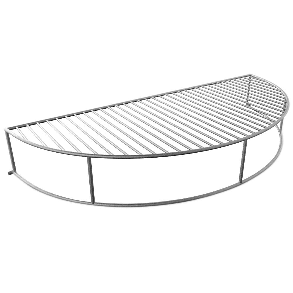GRILLVANA Upper Deck front view showing full perimeter rack and benefit of extra space