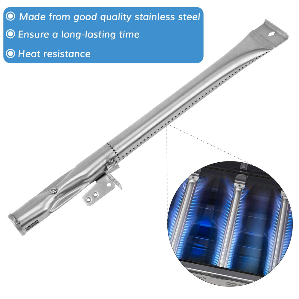 Grimate installed kit inside grill showing renewed cooking surface and even heat coverage