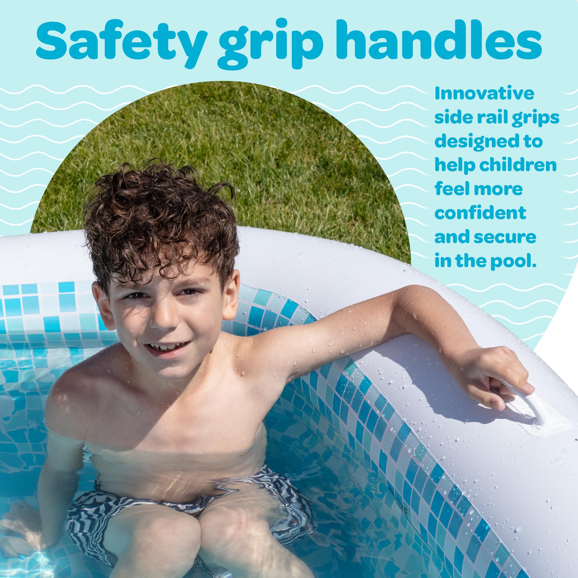 GRIP A POOL family playing in backyard illustrating group use and durable fun