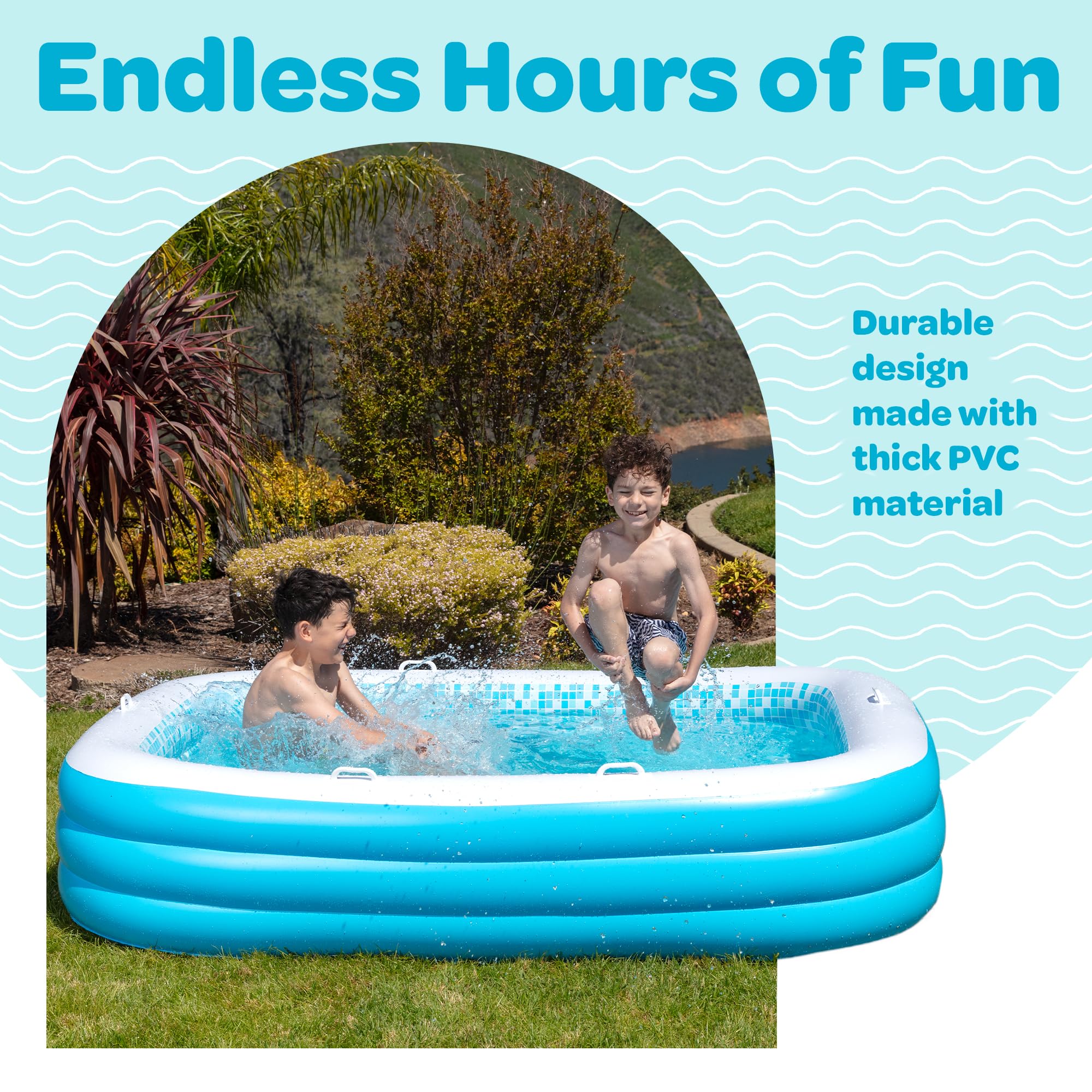 GRIP A POOL cushioned floor texture close-up providing comfort and anti-slip benefit