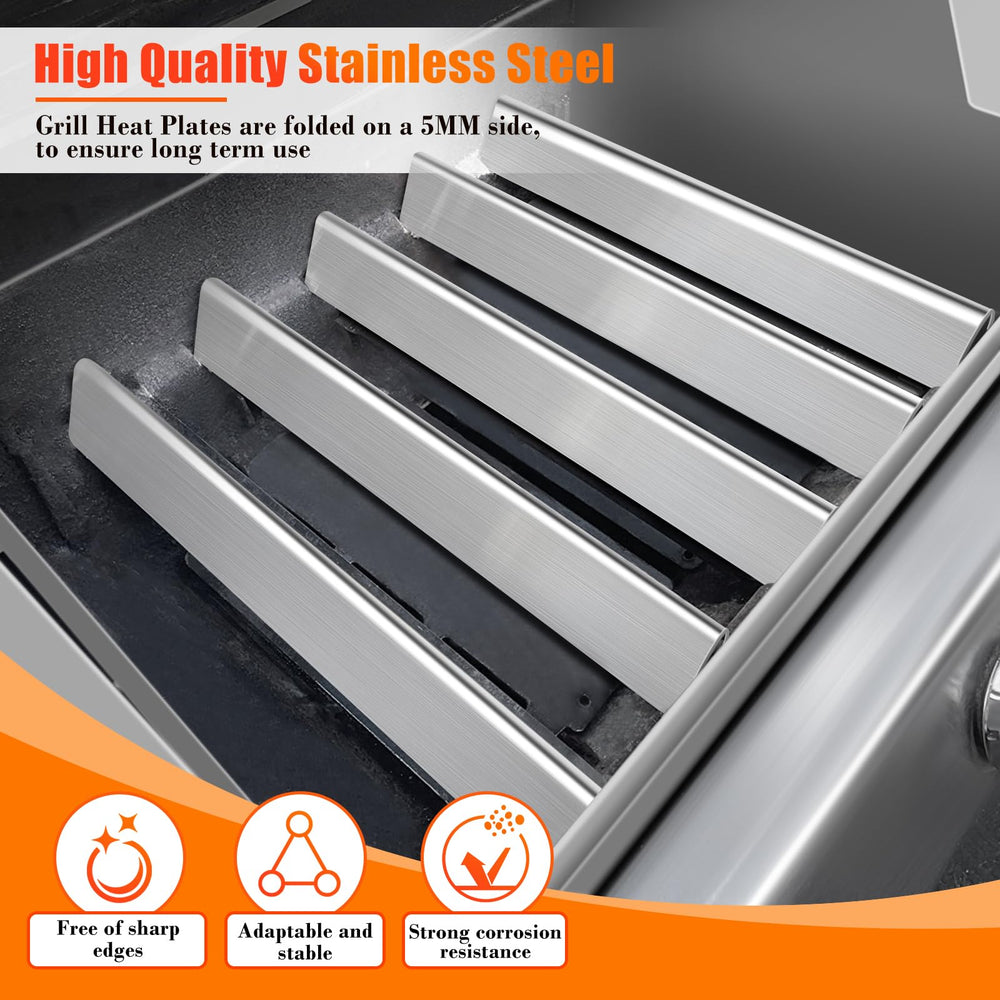 GRISUN bars in grill vaporizing drippings to create smoke and enhance flavor