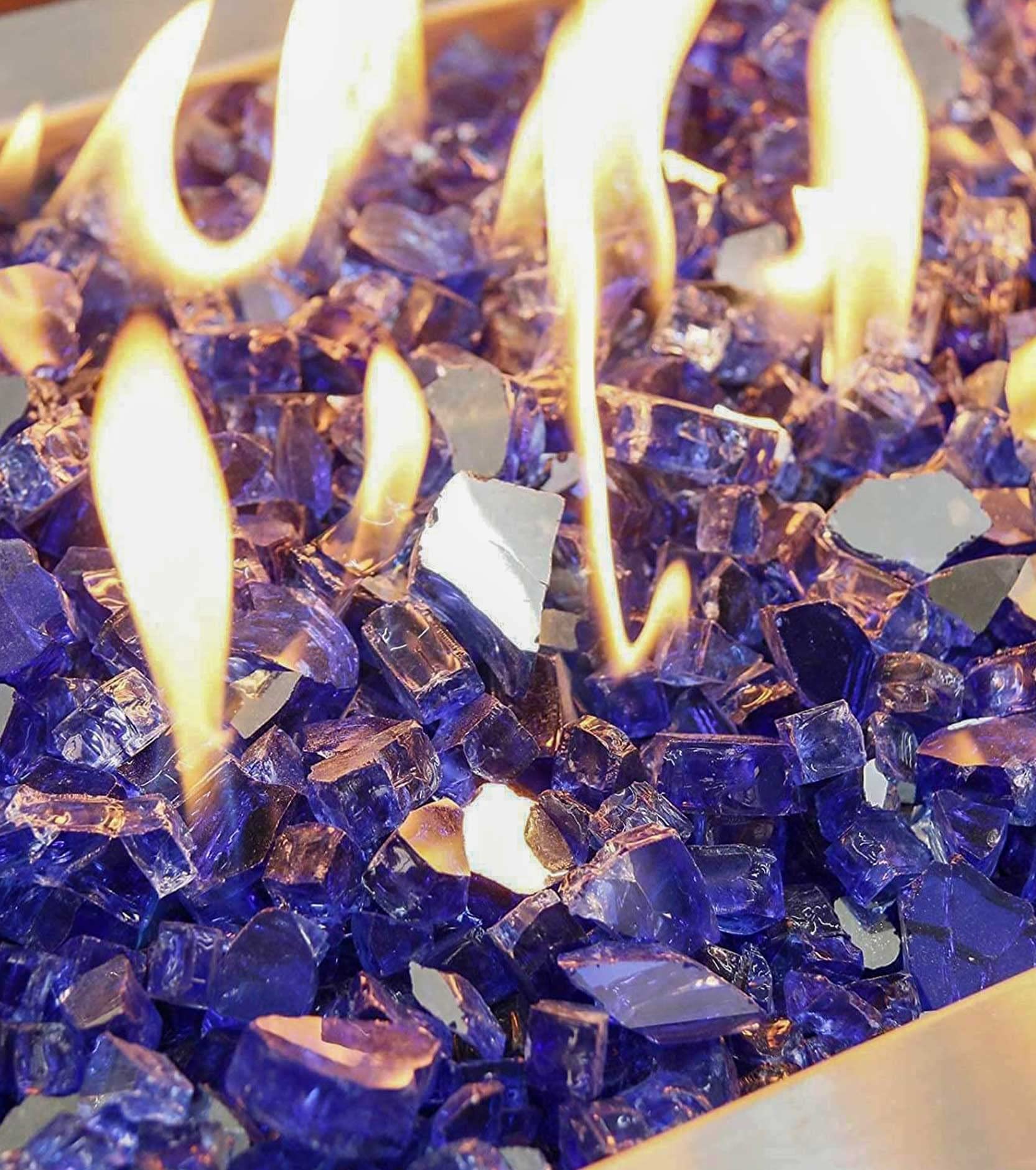 GRISUN close-up of blue glass shine showing reflective sparkle and visual impact