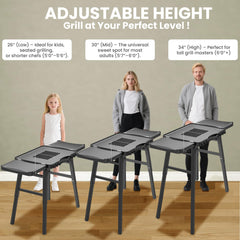 GRISUN folded compact storage showing easy transport benefit