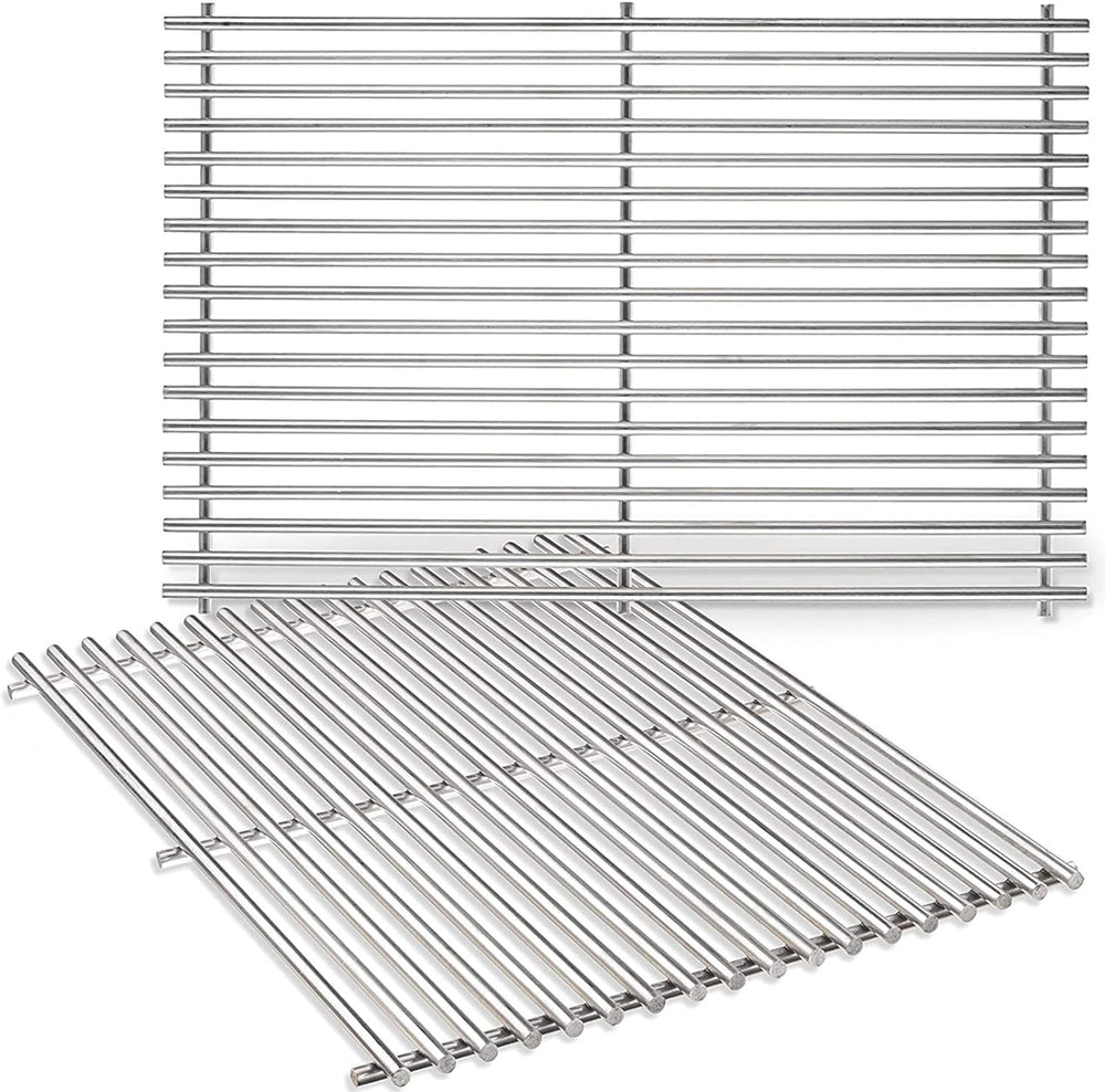 GRISUN front view of two replacement grates showing fit and finish for quick upgrade