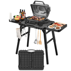 GRISUN front view assembled showing stable grill platform benefit
