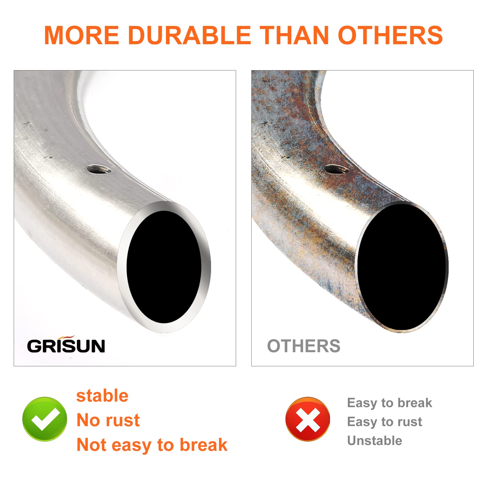 GRISUN installed burner inside a 24-inch fire pit showing neat round flame presentation