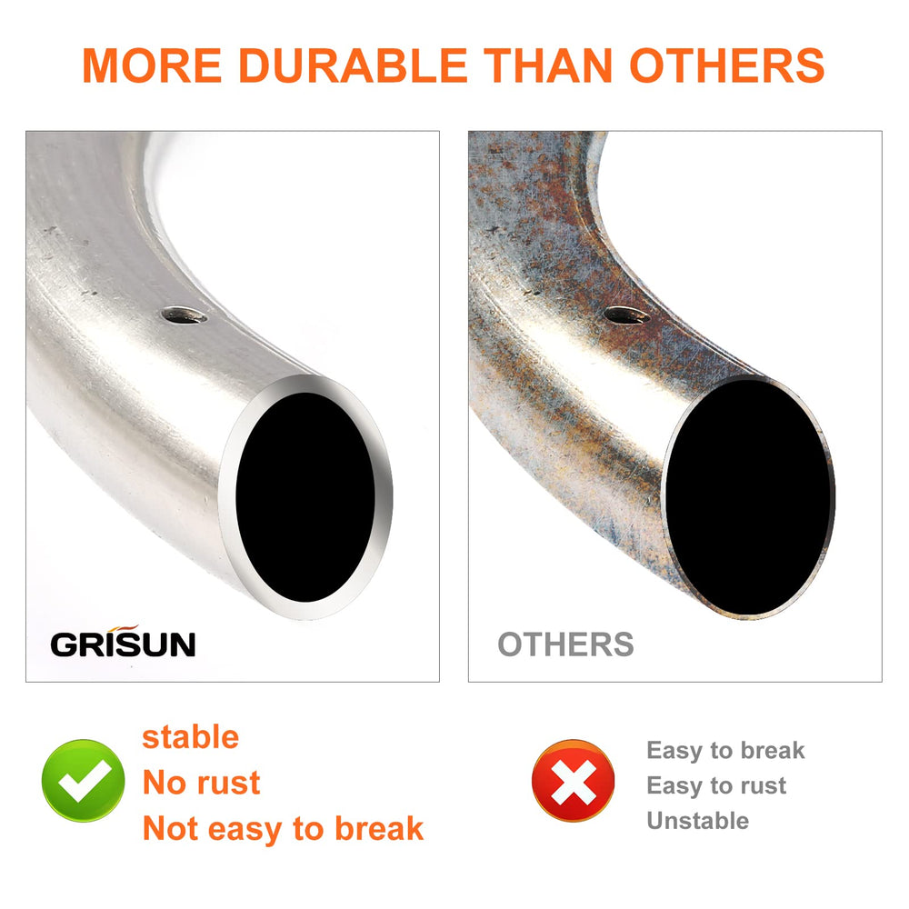 GRISUN installed burner inside a 24-inch fire pit showing neat round flame presentation