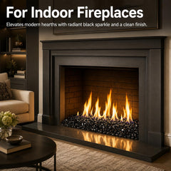 GRISUN onyx black texture detail showing 1-inch diamond edges and heat resistance