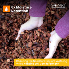 Gro-Med chips mixed into orchid potting media for better drainage