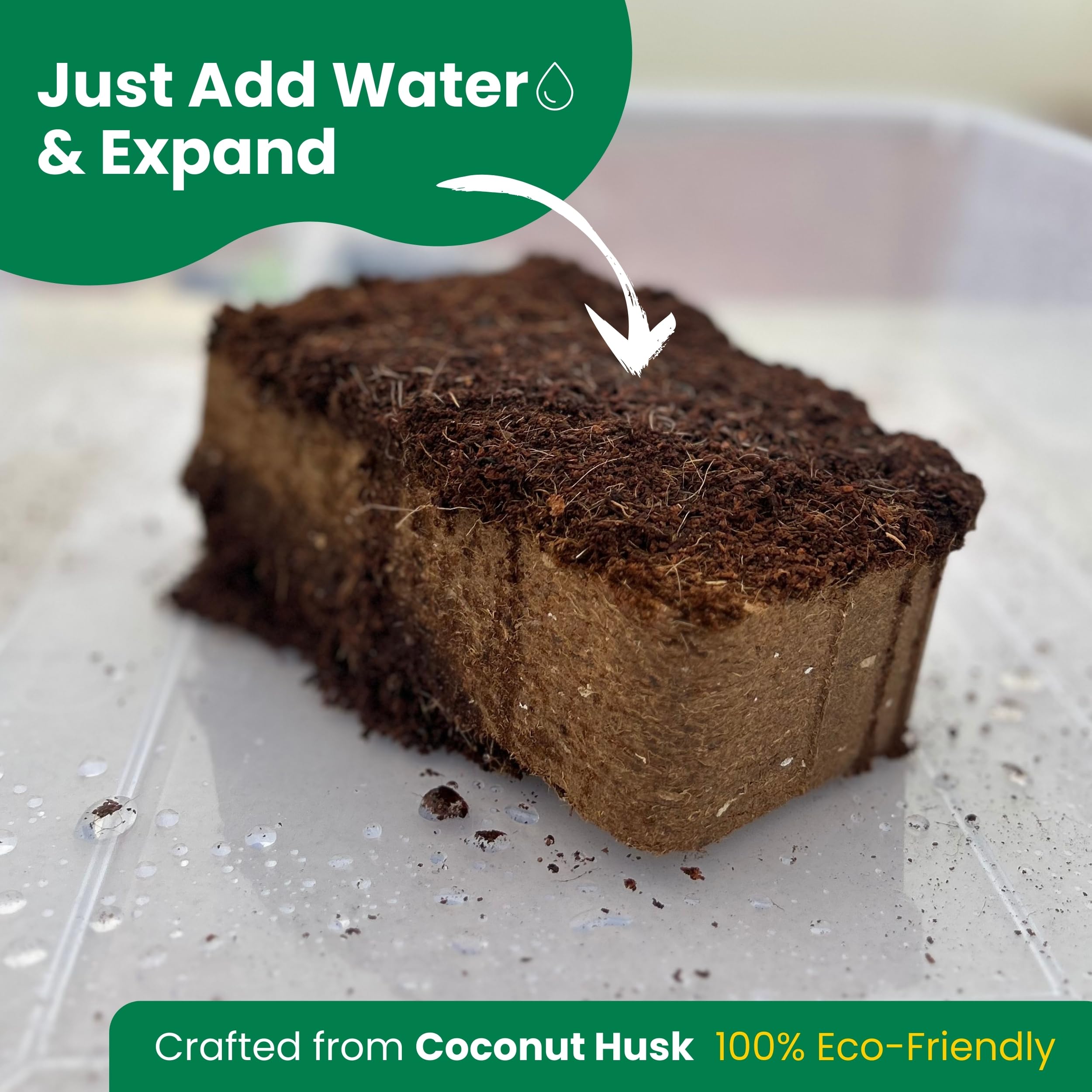 Gro-Med product label close-up displaying organic, triple-washed features