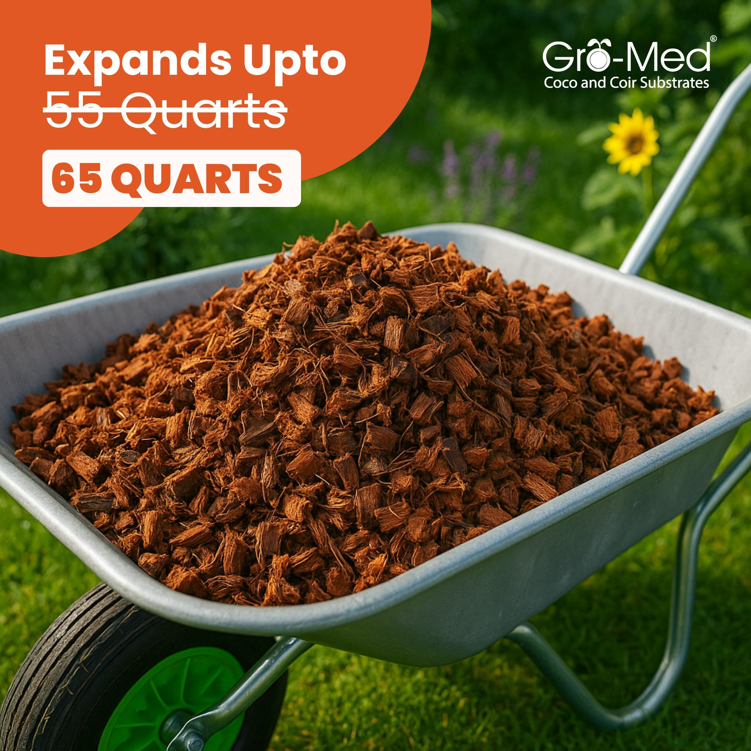 Gro-Med used as reptile bedding keeping humidity stable and clean