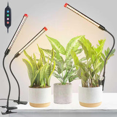GroCruiser front view of three packaged clip grow lights showing value