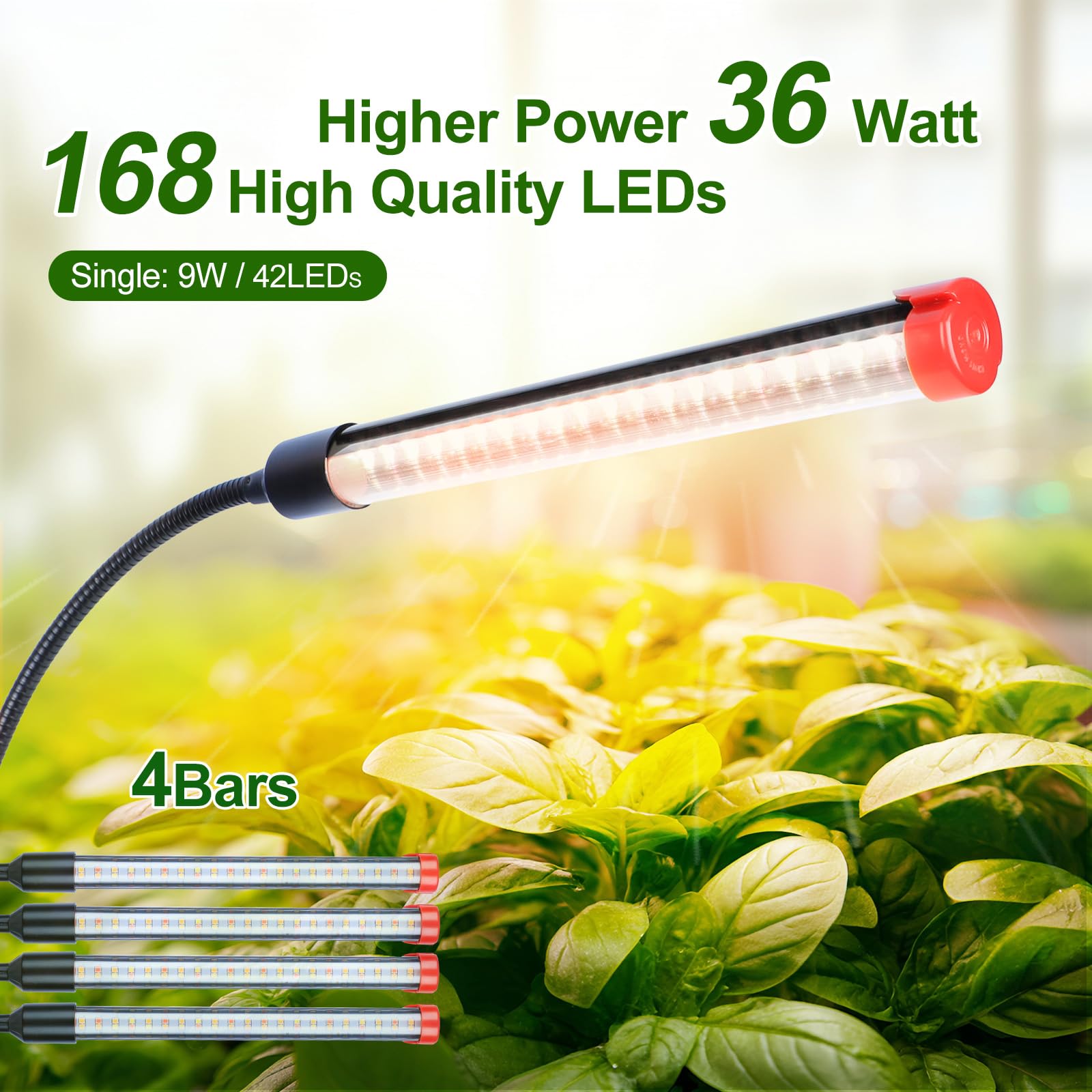 GroCruiser LED array and 60° spotlight demonstrating concentrated sun-like output