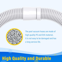 GRONGU hose laid out on pool deck showing full 48 inch section for quick replacement