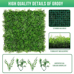 Grooy leaf texture close-up highlighting realistic 50mm leaves and lifelike look