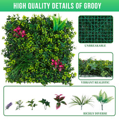 Grooy close-up of dense boxwood blades displaying lifelike texture and realism