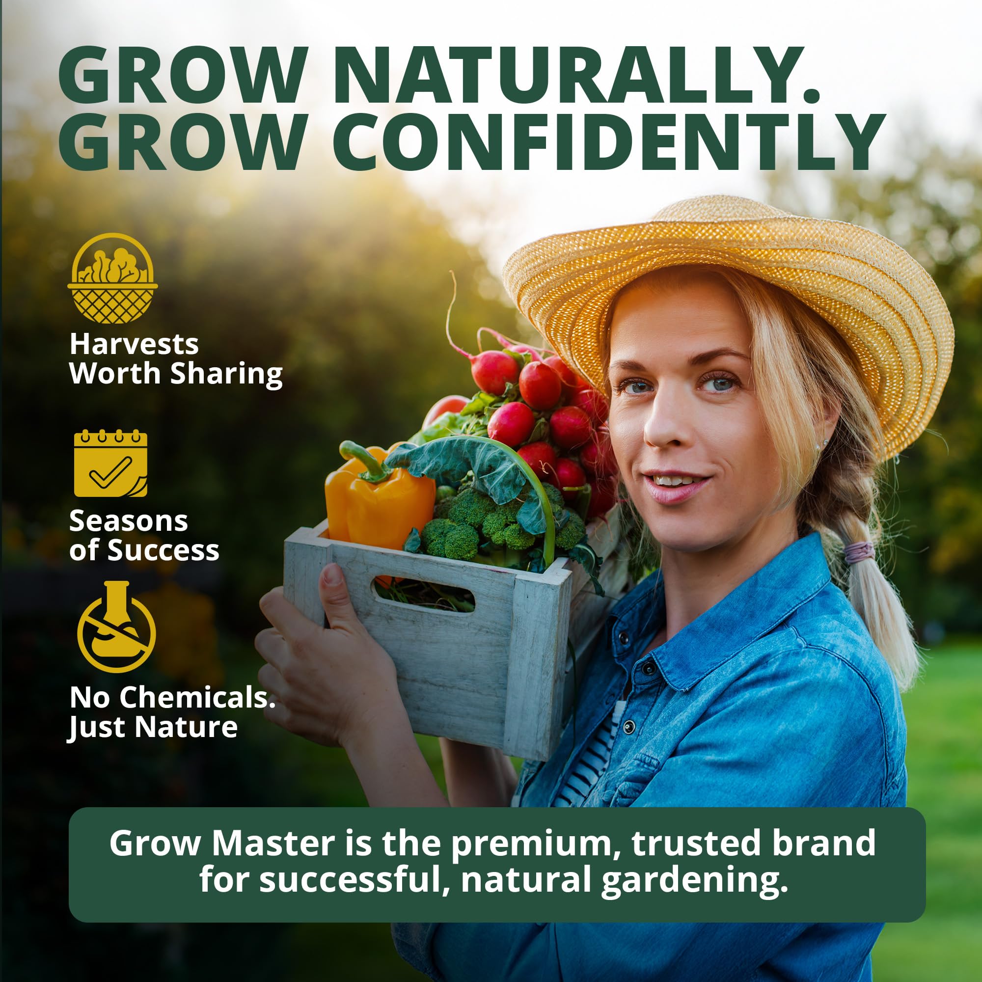 Grow Master storage bag and packed showing compact off-season storage