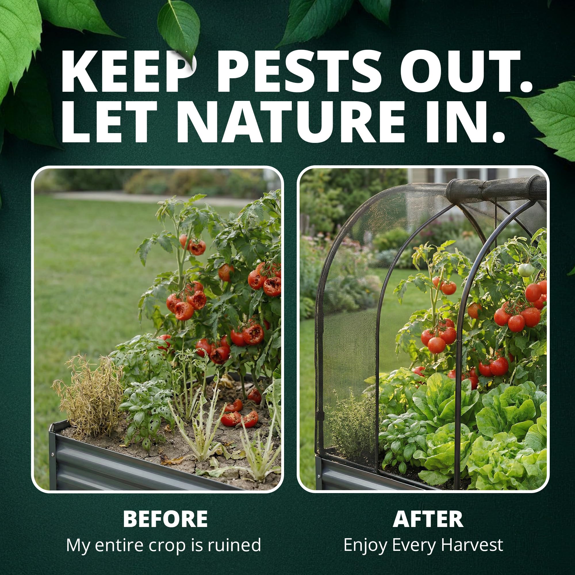 Grow Master zipper access side view showing dual doors for easy tending