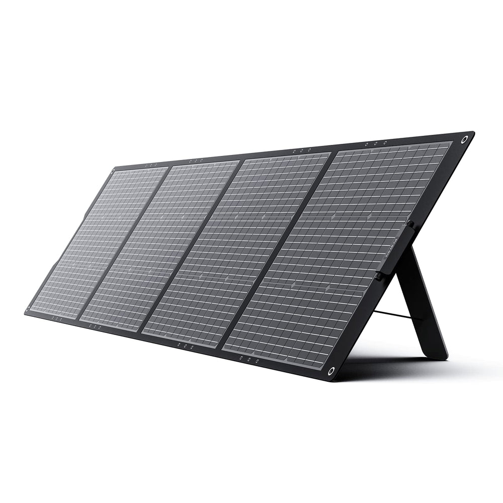 GROWATT folded panel front view showing compact portability and easy transport
