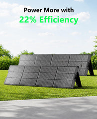 GROWATT unfolded panel angled to sun illustrating high power capture