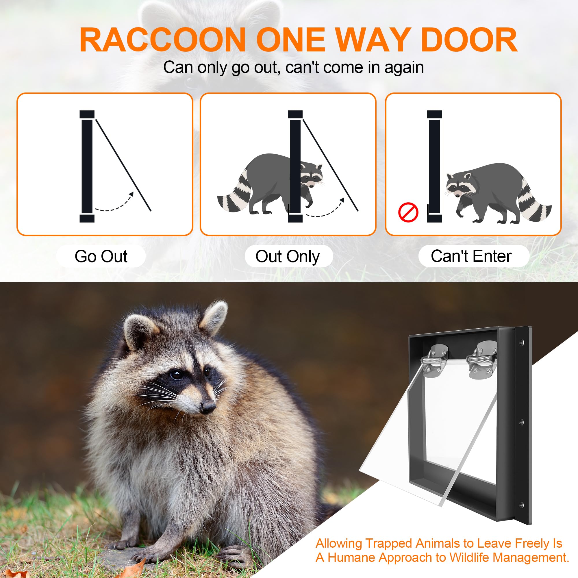 GROWLING acrylic flap close-up illustrating smooth exit action benefit