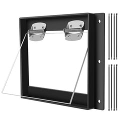 GROWLING one way door front view showing secure frame and exit flap benefit humane eviction