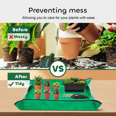 GROWNEER tray and pot showing raised ridges that secure pot and prevent slipping
