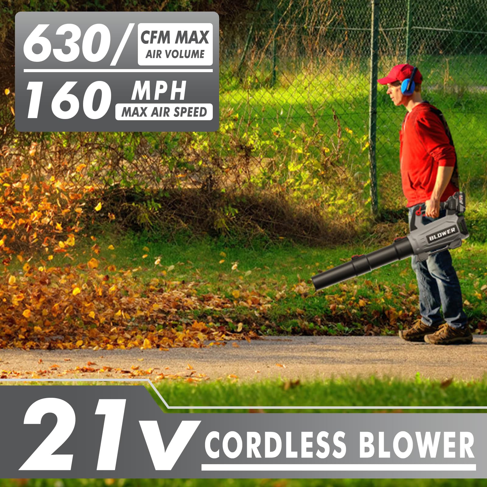GROWORT side profile with battery attached highlighting cordless mobility benefit