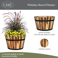GROWSCAPE close-up of acacia wood grain highlighting rich texture and lasting beauty