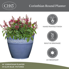 GROWSCAPE planter with flowering plant demonstrating styling and plant display benefit