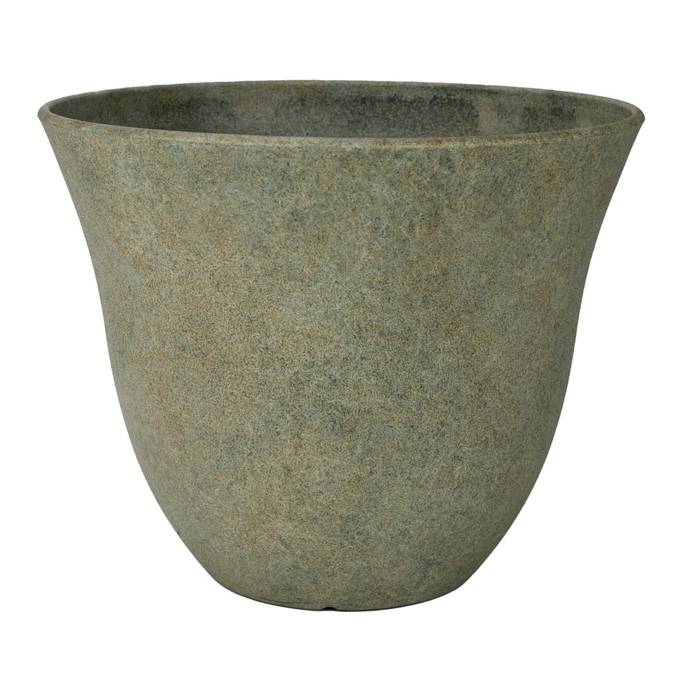 GROWSCAPE front view of Honeysuckle planter showing sleek fossil finish and stylish look