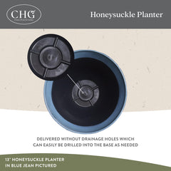 GROWSCAPE side profile of planter illustrating shape and stable base for containers