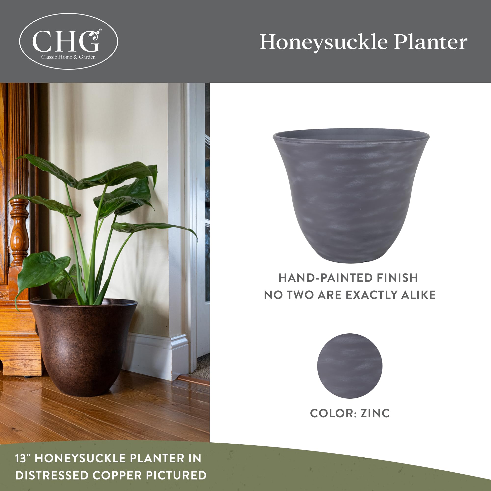 GROWSCAPE side profile highlighting planter shape and stable base for plants
