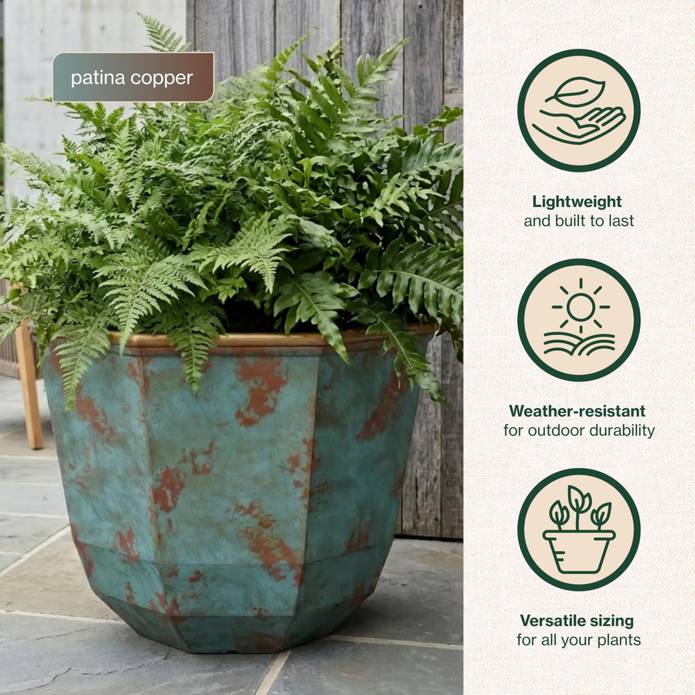 GROWSCAPE Shaina close-up of hand-painted pottery finish for artisanal appeal